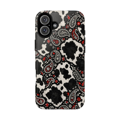 Paisley Cowhide Tough Case
