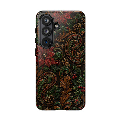 Carved Christmas Paisley Tough Case