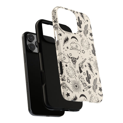 Western Doodles Tough Phone Case