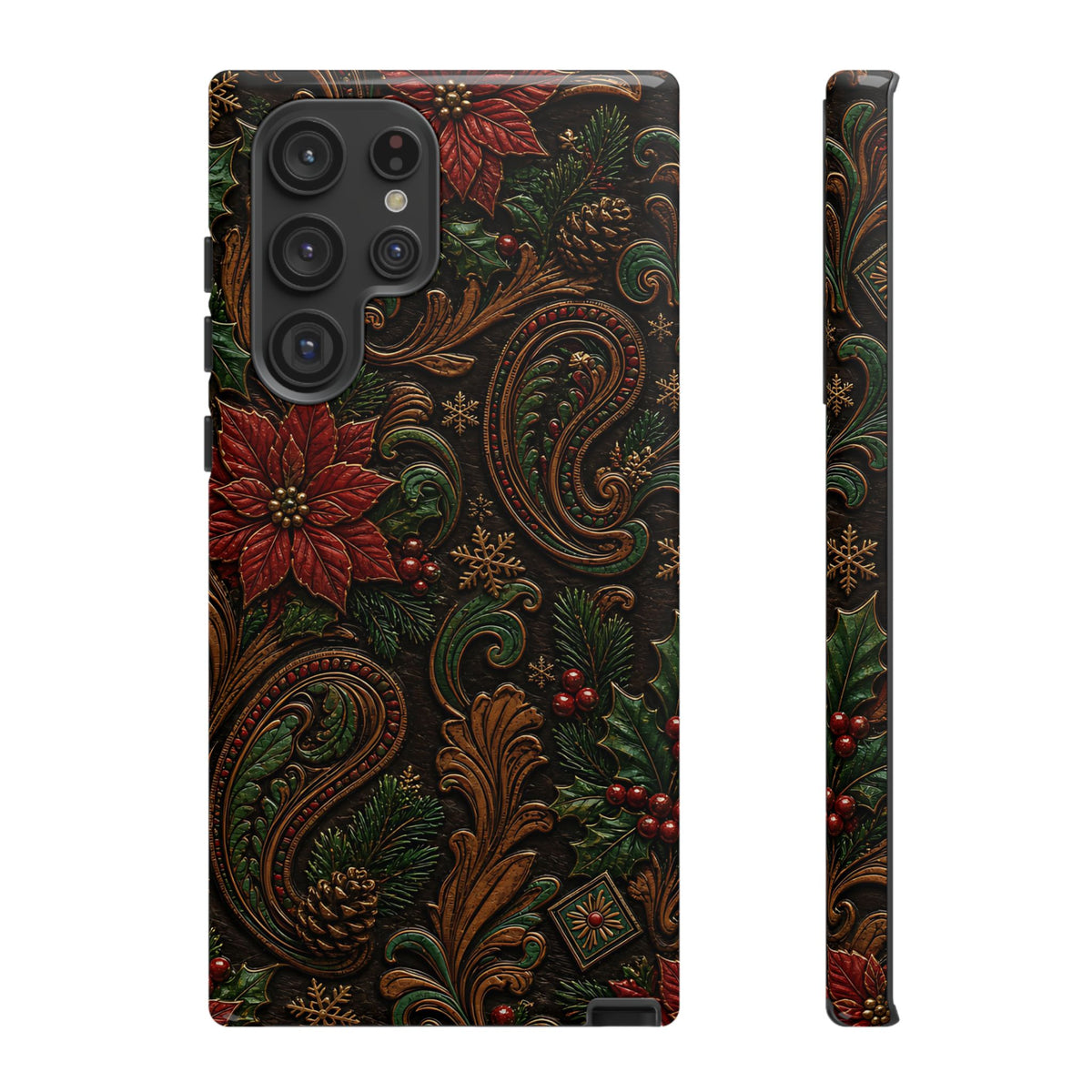 Carved Christmas Paisley Tough Case