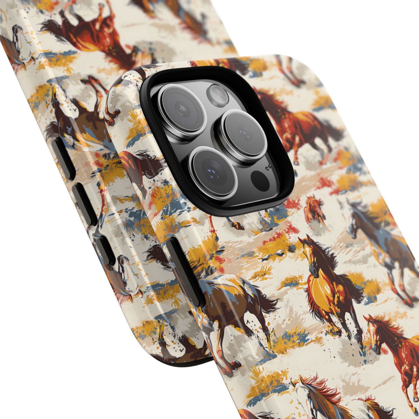 Painted Horses White Tough Phone Case