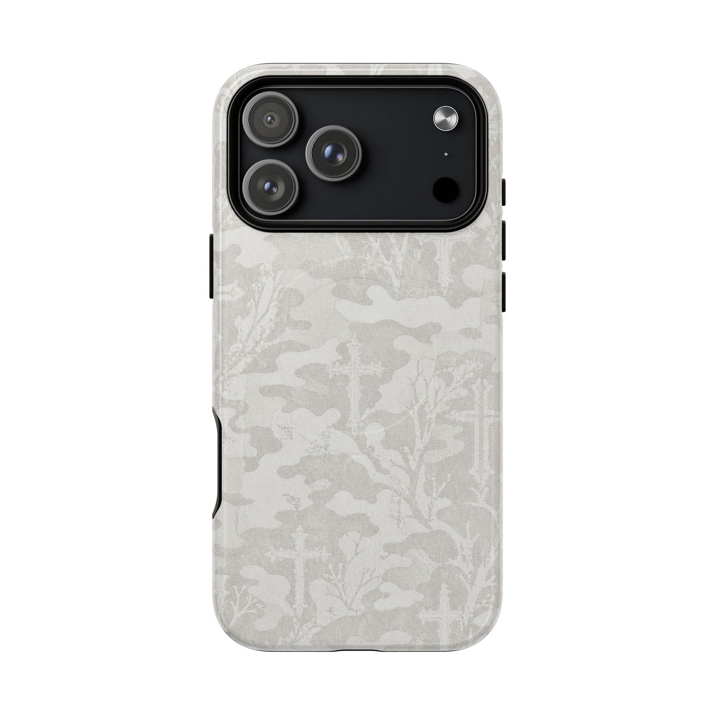 White Camo Cross Magnetic Case