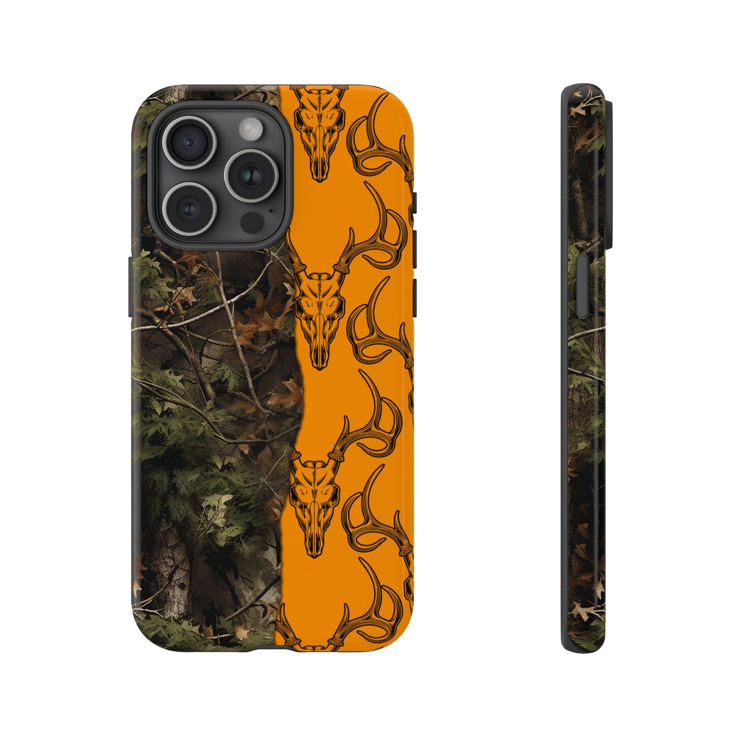 Camo Deer Skulls Orange Tough Case