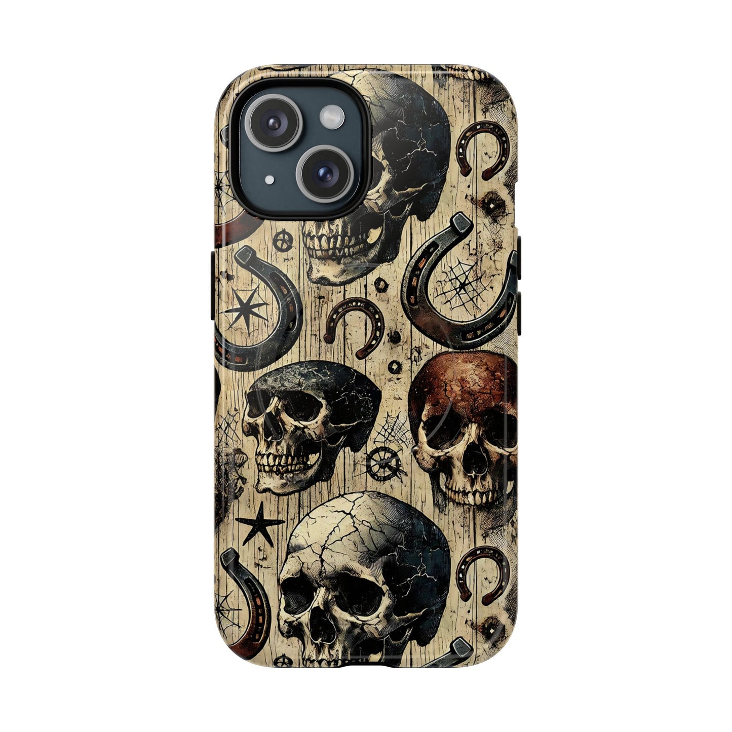 Skulls and Horseshoes Magnetic Case