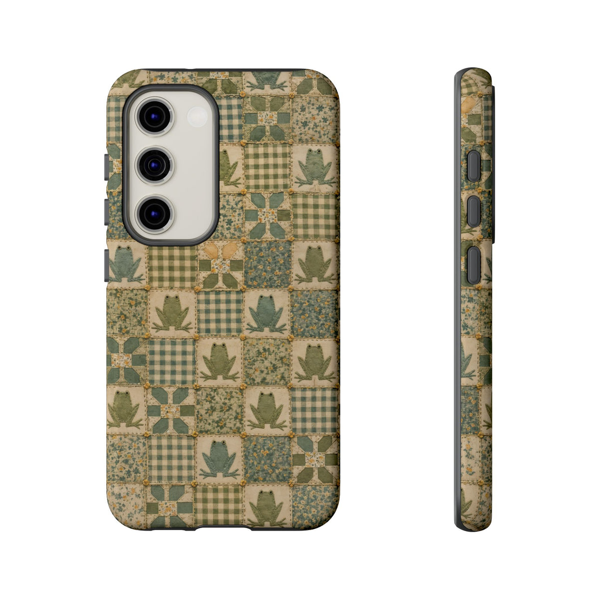 Frog Quilt Tough Case