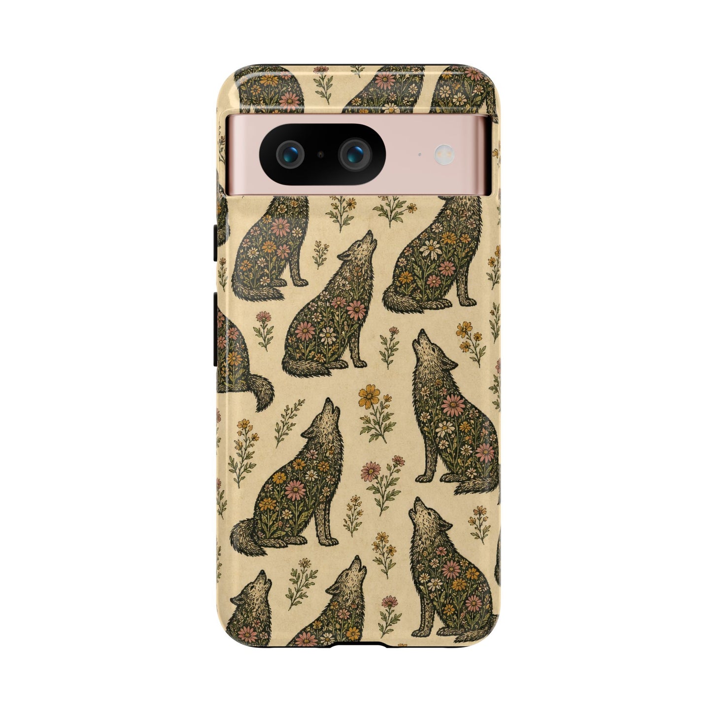 Floral Wolf Tough Case