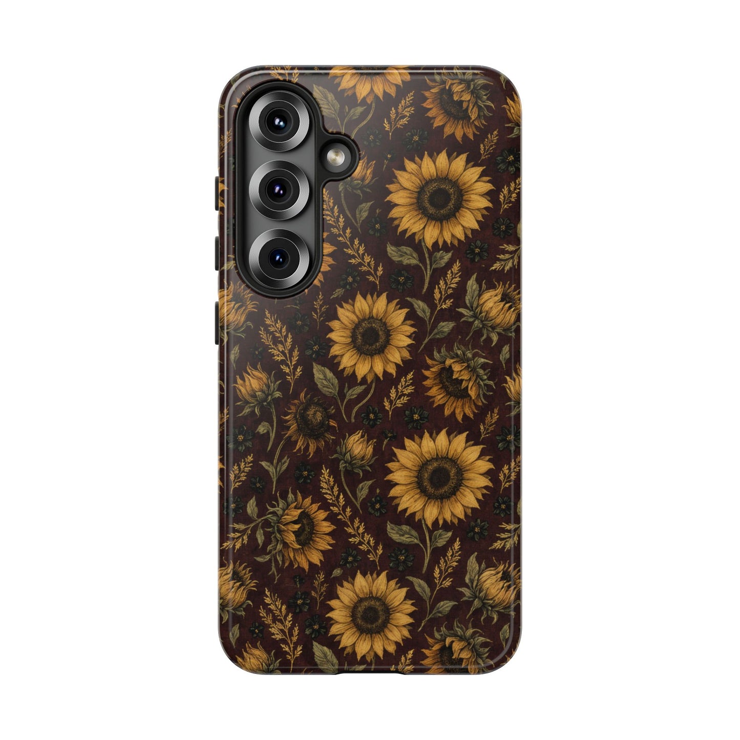 Burgundy Sunflowers Tough Case