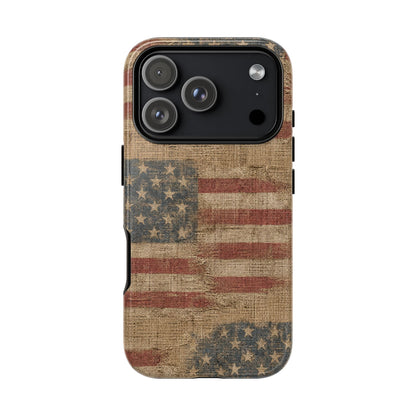 Burlap Flag Tough Case