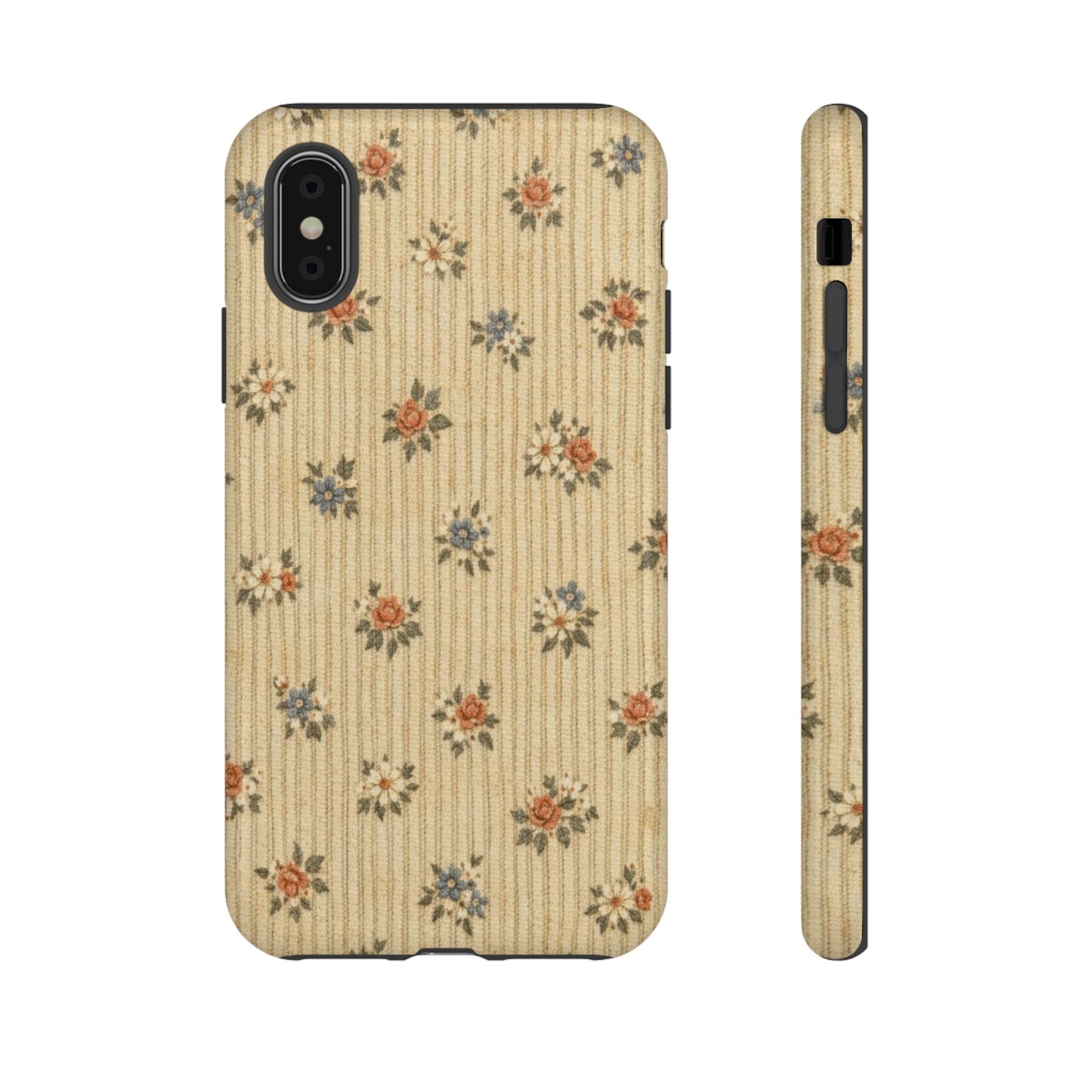 Striped Floral Tough Case