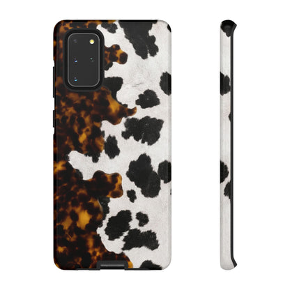 Tortoiseshell + Cowhide Tough Case