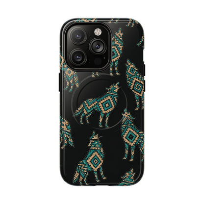 Turquoise Wolf Magnetic Case