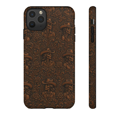 Tooled Skeleton Cowgirl Tough Case