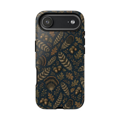 Navy Feathers Tough Case