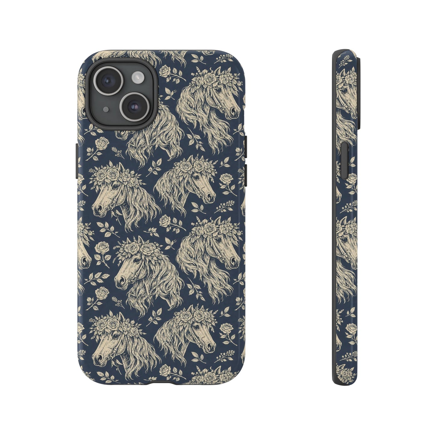Floral Horses Tough Case