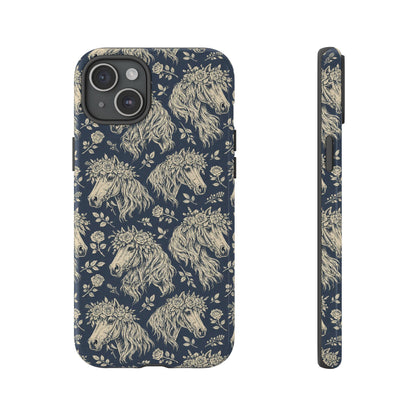 Floral Horses Tough Case