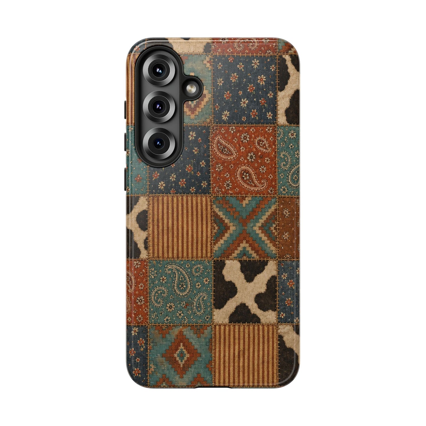 Turquoise Patchwork Tough Case