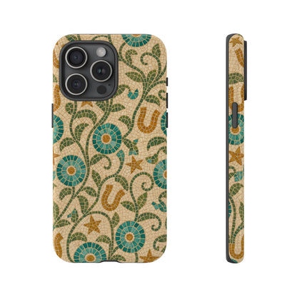 Turquoise Horseshoe Mosaic Tough Case