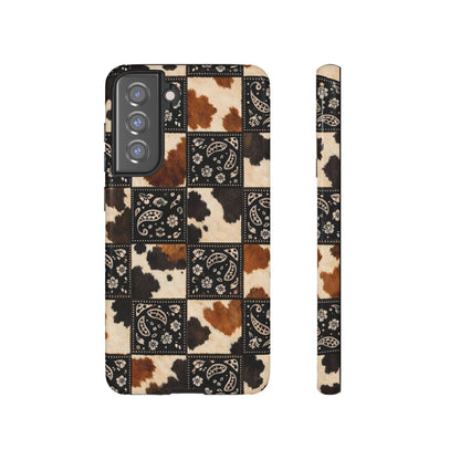 Cowhide Bandana Checkered Tough Case