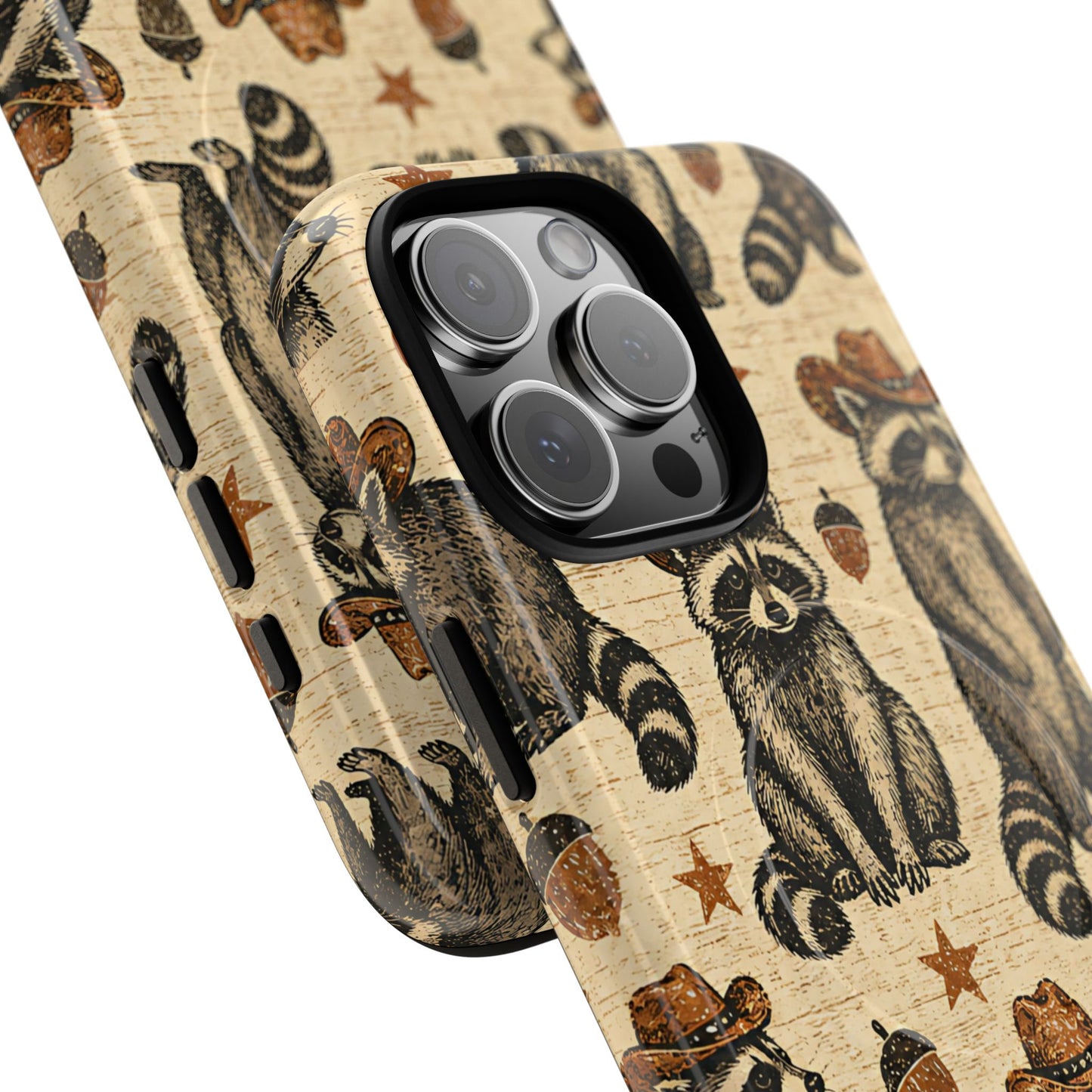Retro Raccoon Magnetic Case