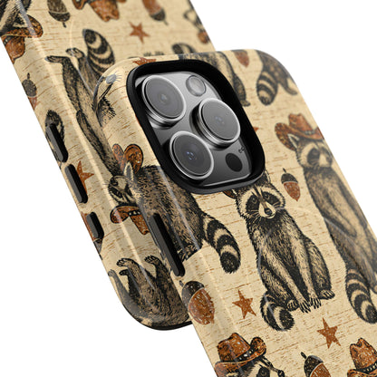 Retro Raccoon Magnetic Case