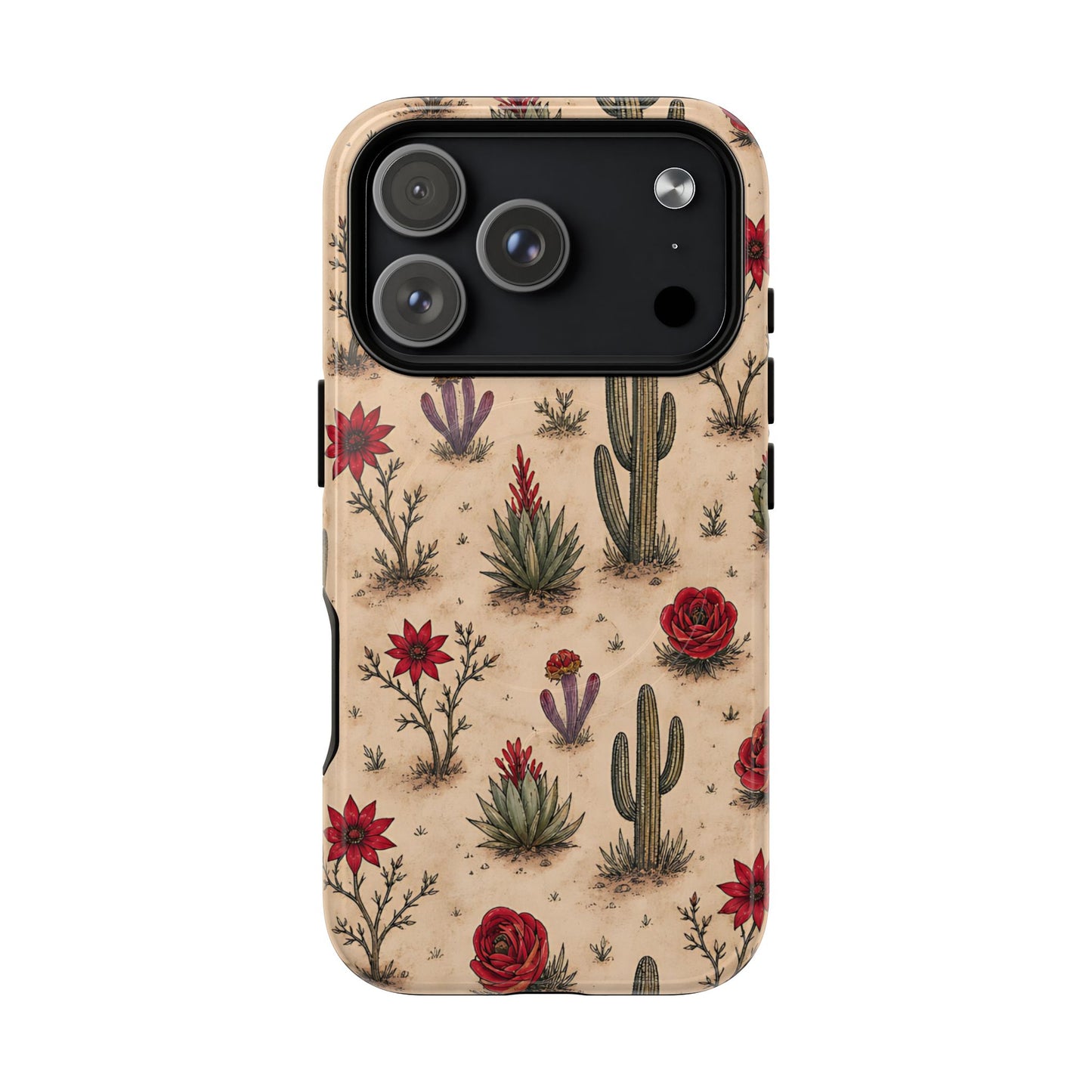 Red Bloom Desert Magnetic Case