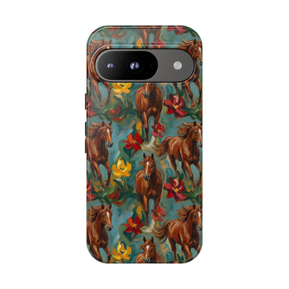 Oil Painted Horses Tough Case