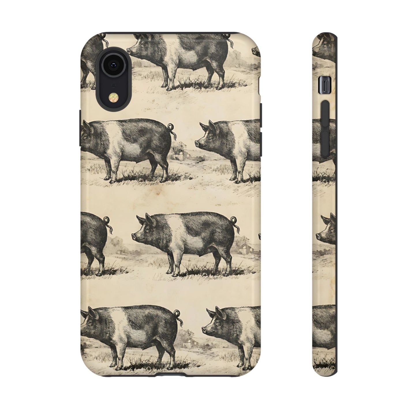Vintage Pigs Tough Case