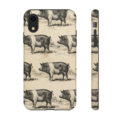 Vintage Pigs Tough Case