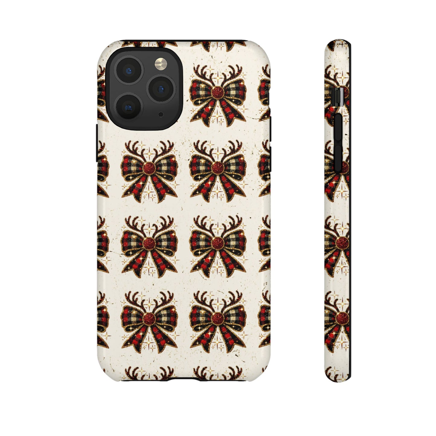 Christmas Antlers + Bows Tough Case