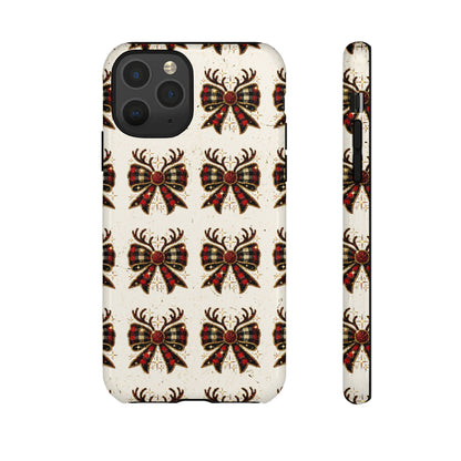 Christmas Antlers + Bows Tough Case