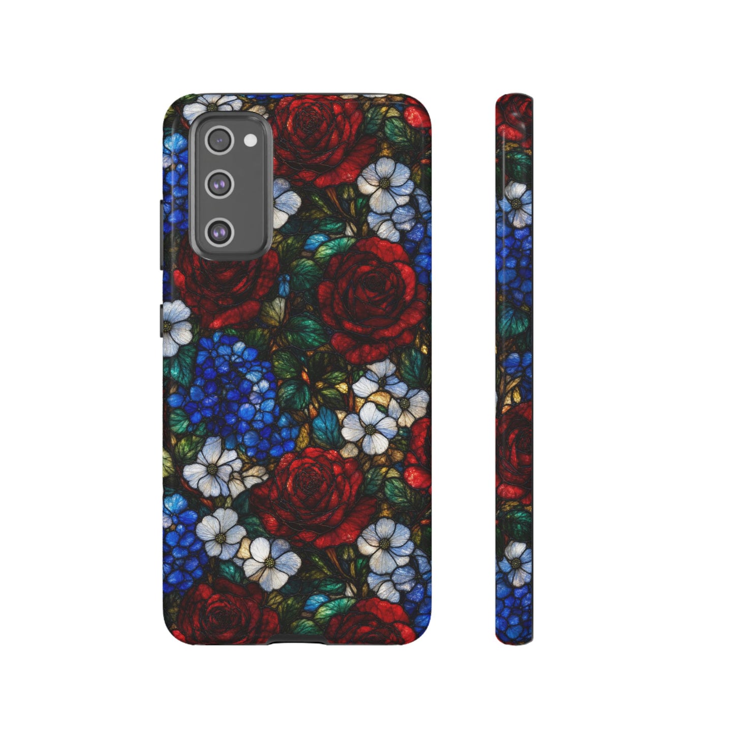 Patriotic Floral Glass Tough Case