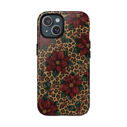 Leopard Poinsettia Magnetic Case