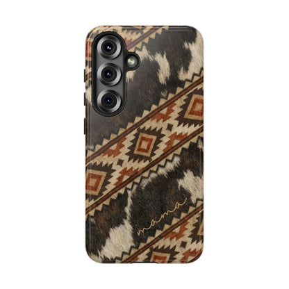 Cowhide Aztec Mama Tough Case