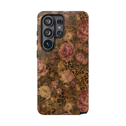 Leopard Floral Tough Case