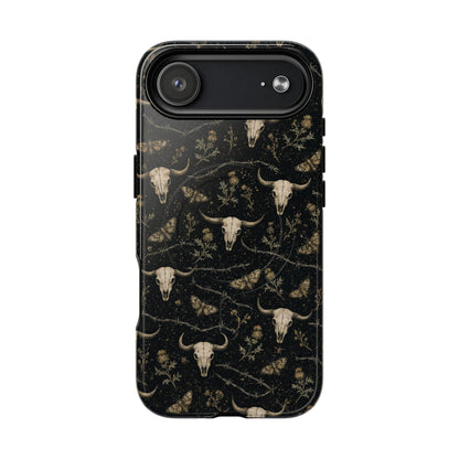 Bull Skull Barbwire Magnetic Case
