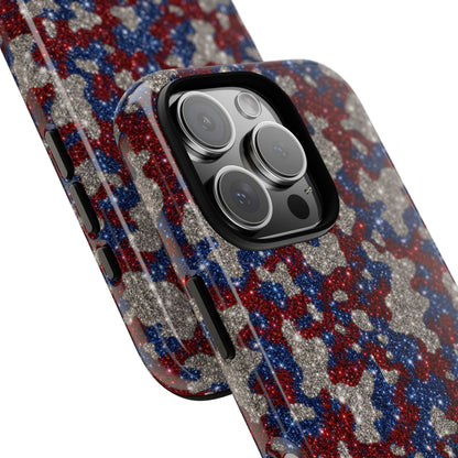 USA Cowhide Glitter Tough Case