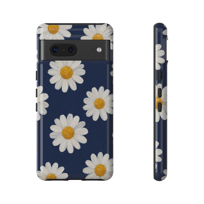 Navy Daisy Tough Case