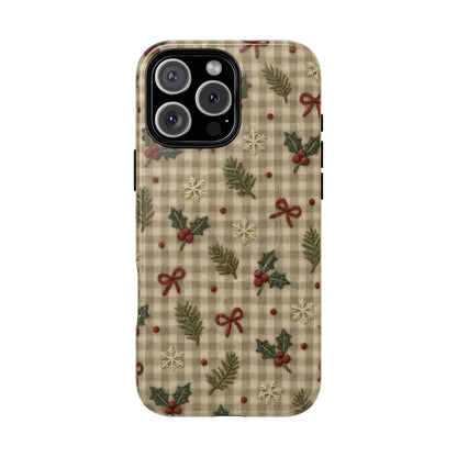 Gingham Holly Magnetic Case