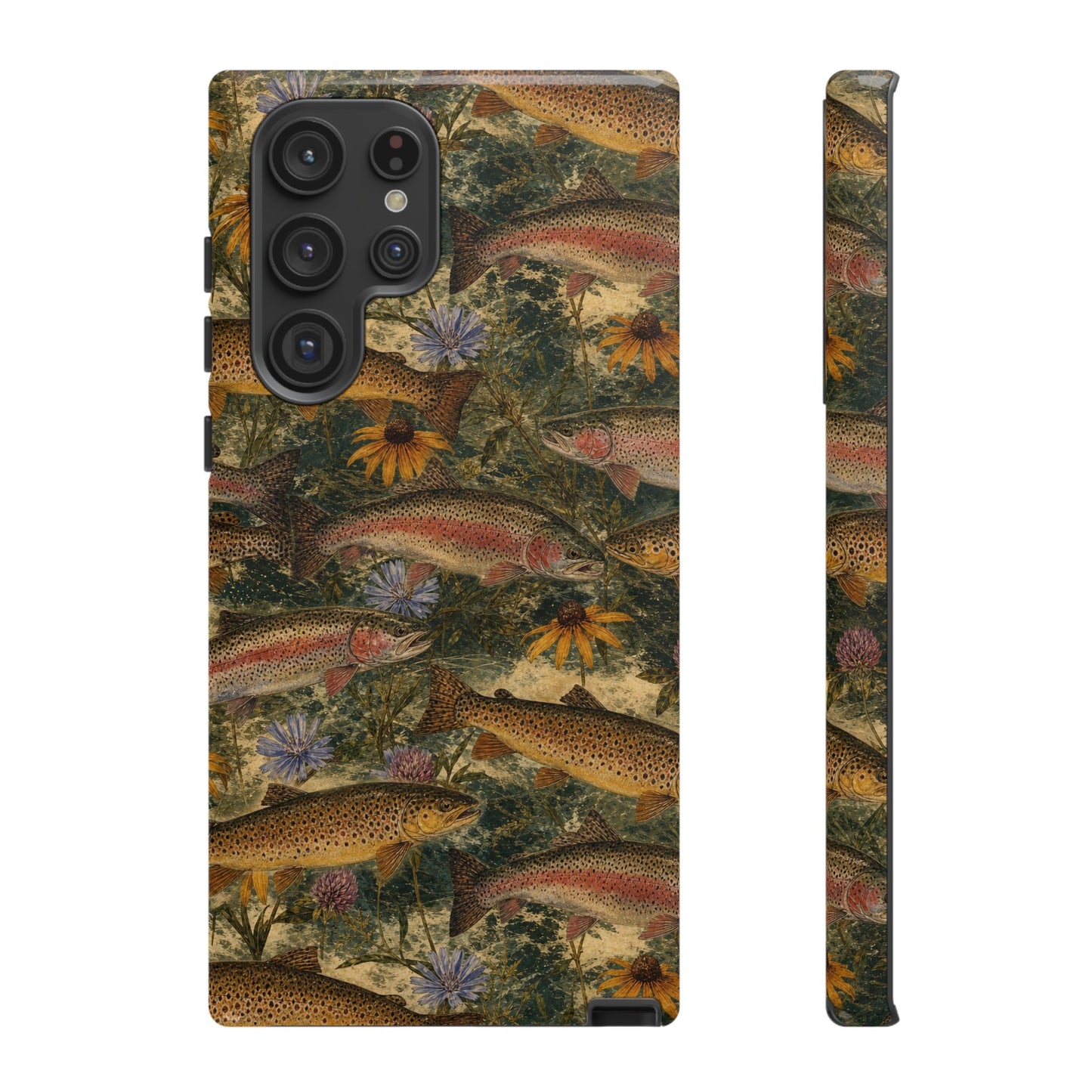 Floral Trout Tough Case