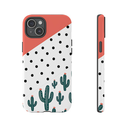 Polka Dot Cactus Tough Case