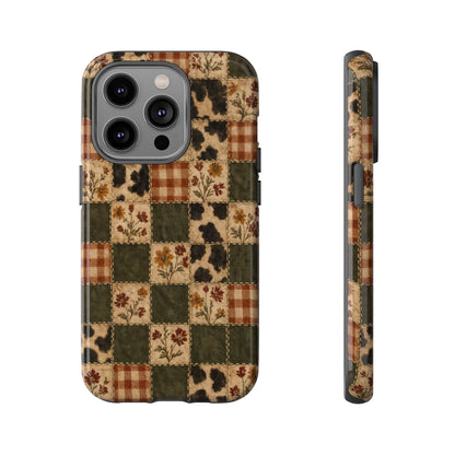 Autumn Plaid Patchwork Tough Case