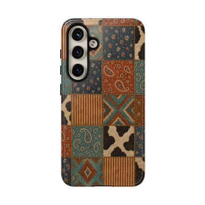 Turquoise Patchwork Tough Case