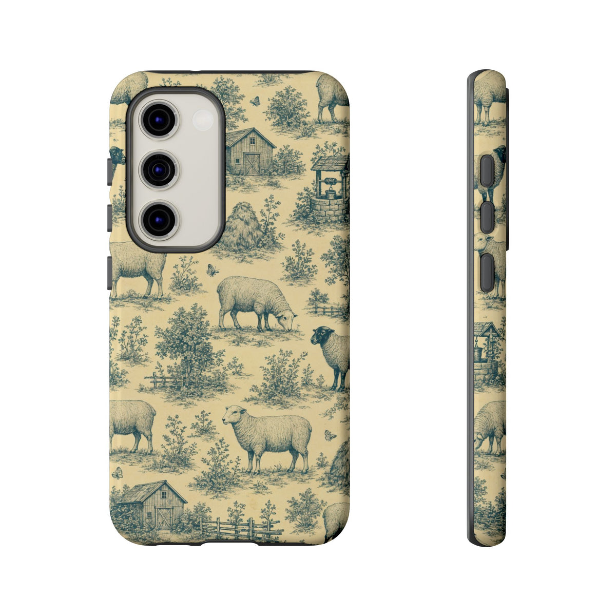 Sheep Toile Tough Case