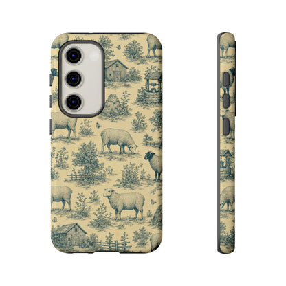 Sheep Toile Tough Case