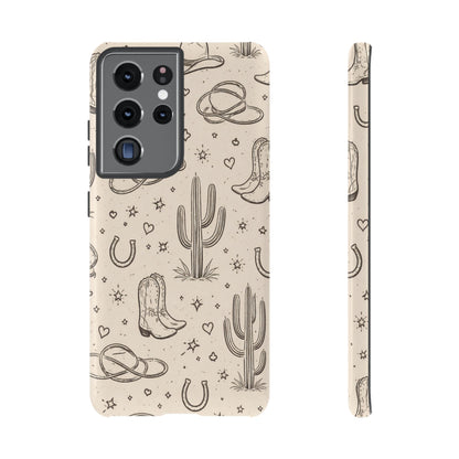Cowgirl Doodles Tough Case