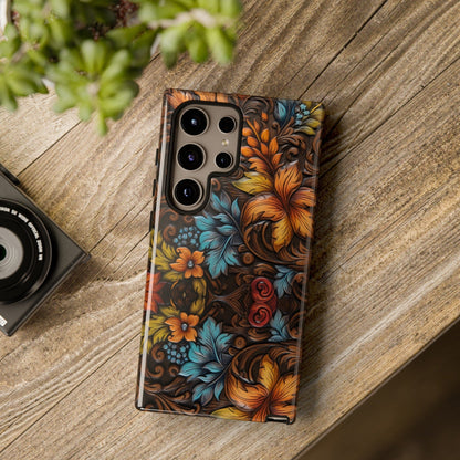 Floral Wood-Print Phone Case