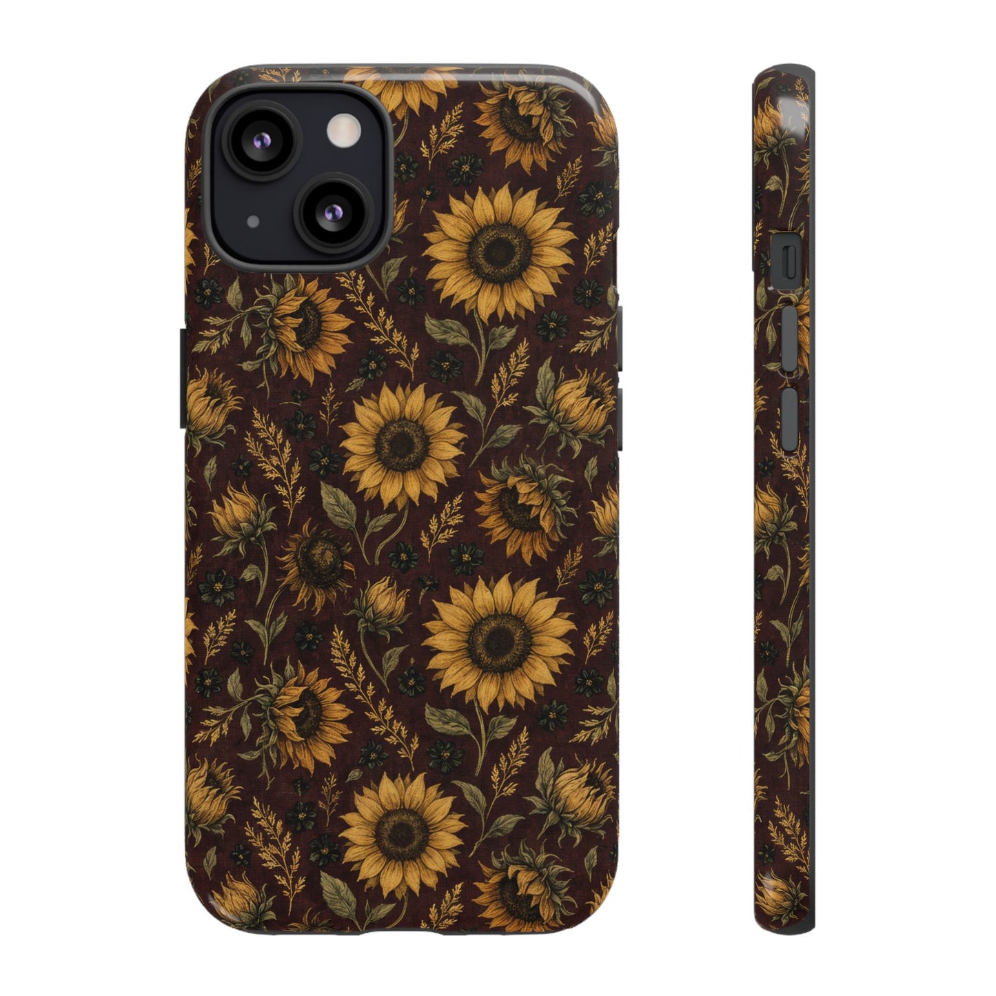 Burgundy Sunflowers Tough Case