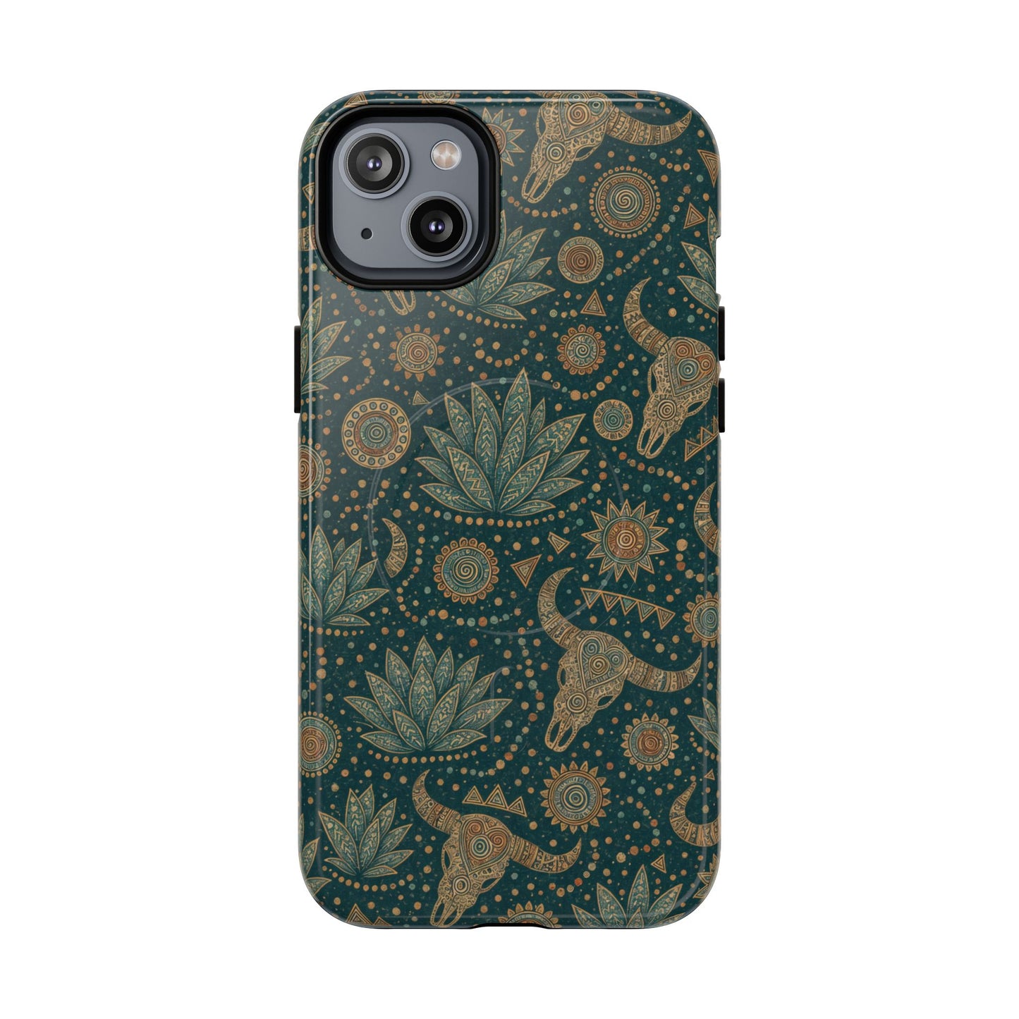 Ornate Skull Magnetic Case