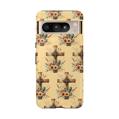 Floral Crosses Tough Case