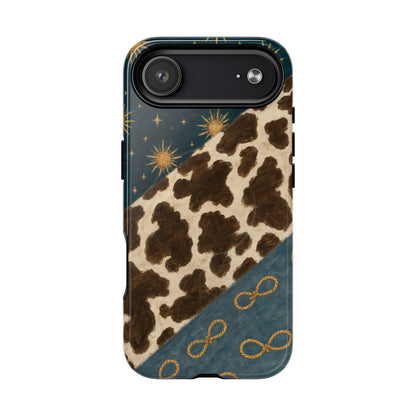 Sunburst Cowhide Swath Magnetic Case